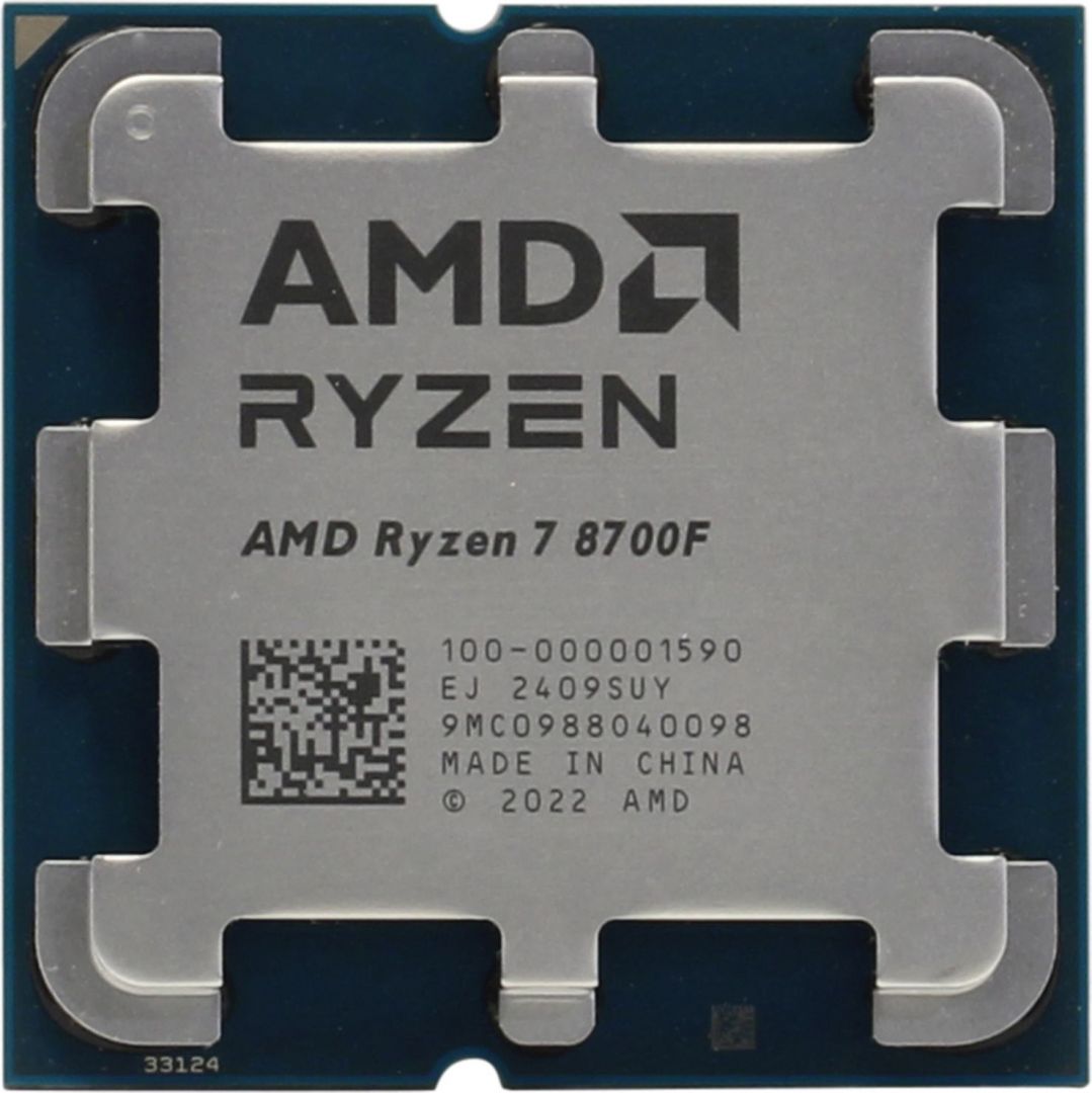 Процессор AMD Ryzen 7 8700F (8C/16T, 4,1-5,0ГГц, 45-65Вт, AM5, OEM) 100-000001590