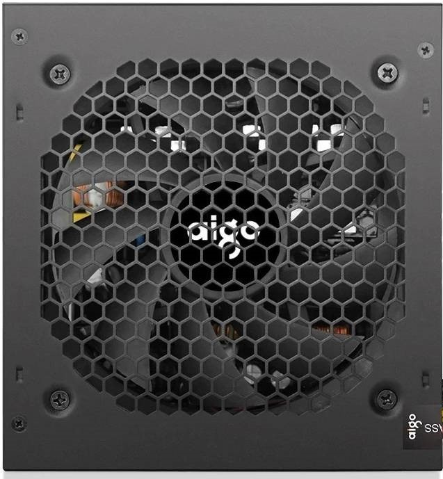 Блок питания 500 Вт AIGO AK 500PLUS (APFC, 1x6+2pin, 1x4+4pin, 200-240В, черные провода)