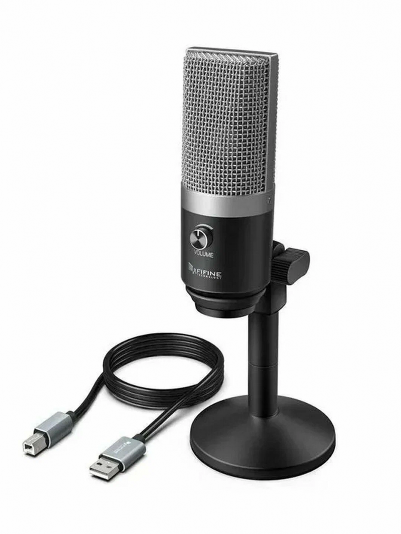 Микрофон Fifine K670 (настольный, конденсаторный, USB, шнур 1,5м)
