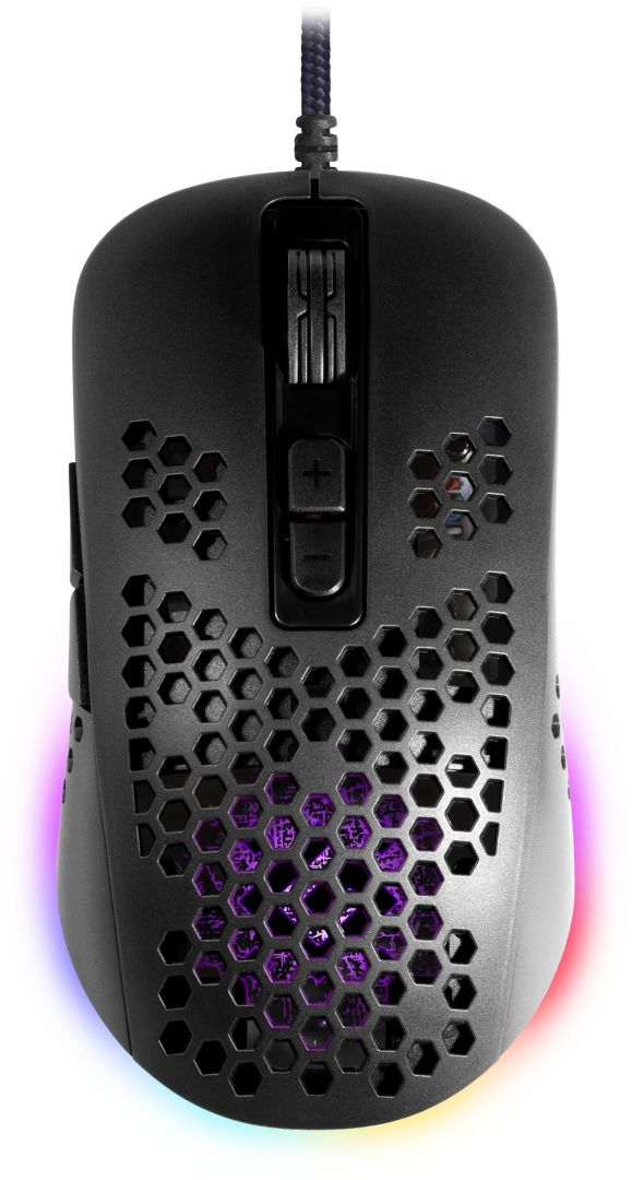 Мышь игровая Defender Shepard GM-620L (RGB 14 реж., 800-12800 DPI, макросы, 1.7м) 52620