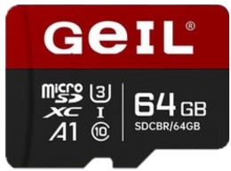 Карта памяти MicroSDXC 64Гб GeIL Zenith (A1, class 10, UHS-I) SDCBR-64GB