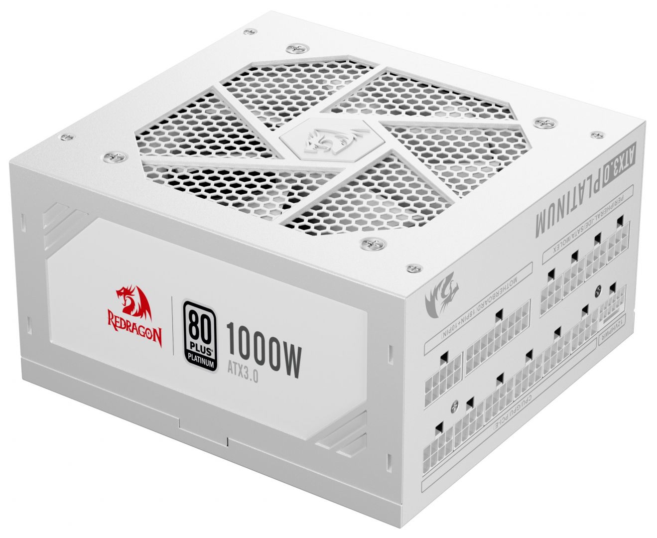 Блок питания модульный 1000 Вт Redragon RGPS-1000W (80+ Platinum, ATX3.1, PCIe5.1, 100-240В)