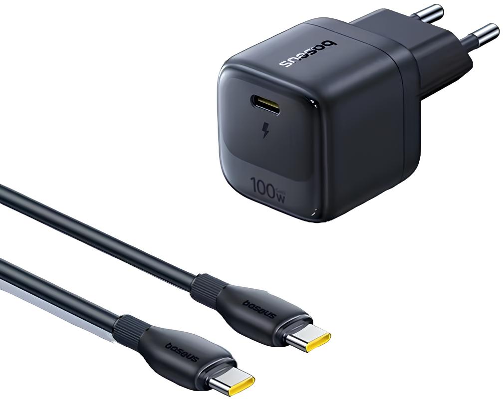 Сетевое зарядное устройство Baseus EnerFill FH22 FC 1C 100Вт (20В, 100Вт, USB-C, кабель C-C) E01244