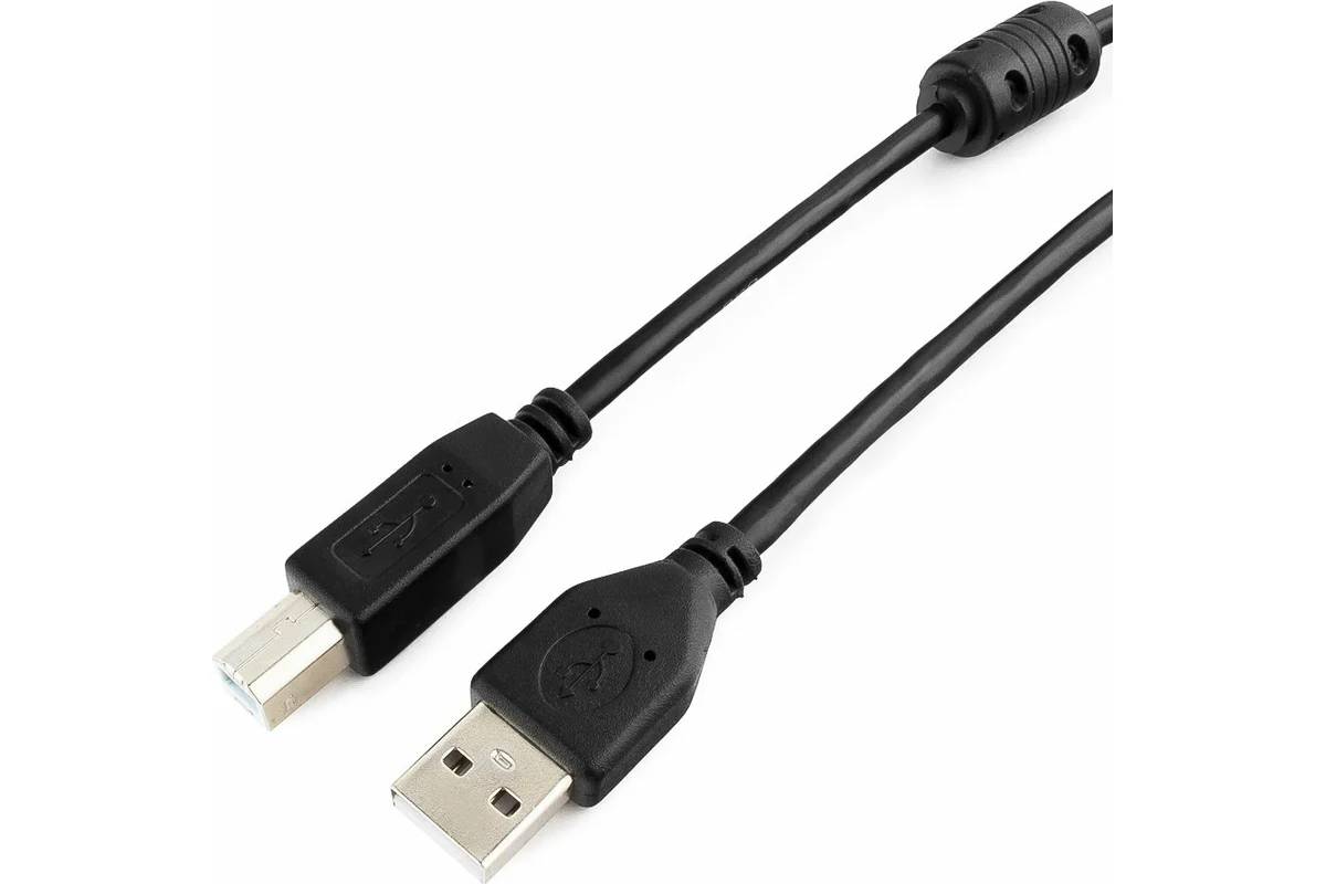 Кабель USB2.0 Type-A- > USB2.0 Type-B 3м ExeGate(EX-CCF-USB2-AMBM-3.0)