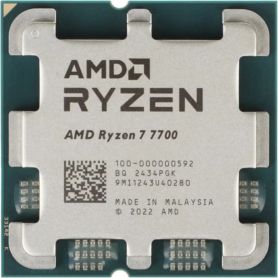 Процессор AMD Ryzen 7 7700 (8C/16T, 3.8-5.3ГГц, 65W, AM5, OEM) 100-000000592