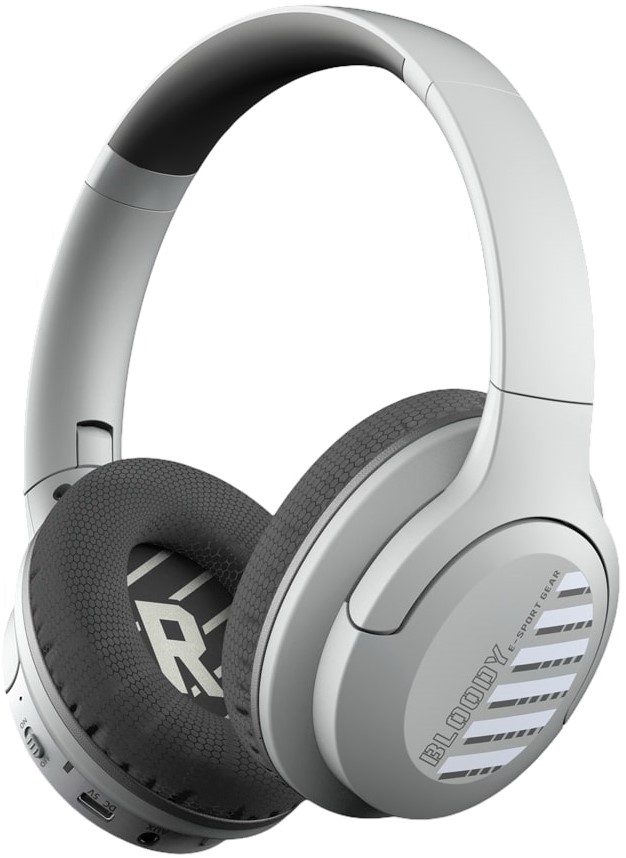 Гарнитура игровая беспроводная A4Tech Bloody MH360 grey (2.0, 1x4pin/BT5.3, 1м/10м, 400мАч/до 35ч)