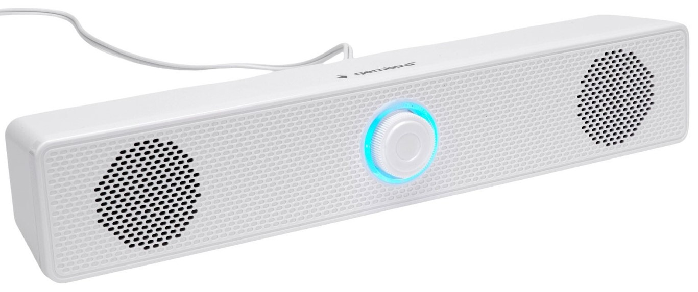 Колонки 2.0 (cаундбар) Gembird SPK-310-W (6 Вт, USB, 1.15 метра)