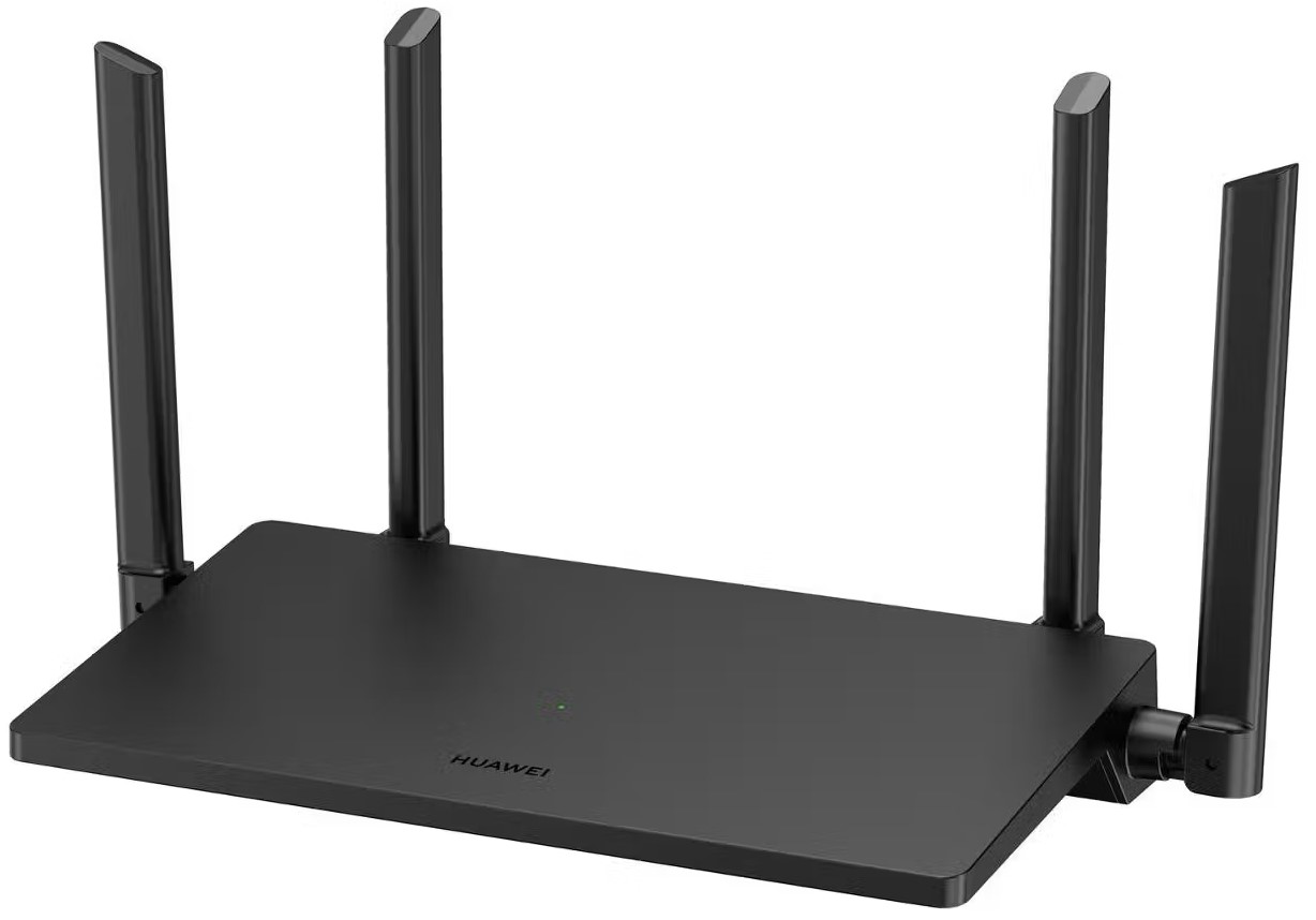 Роутер Wi-Fi 5 HUAWEI AX1 lite WS5203 черный (1200AC, 2,4/5ГГц до 1167 Мбит/с, 4 LANx1000 Мбит/с)